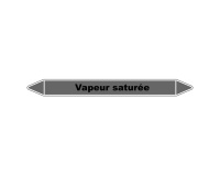 Marqueur tuyauterie - Vapeur saturée - Vinyle laminé - NFX 08-105 150 x 12 mm