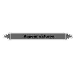 Marqueur tuyauterie Vapeur saturée – Vinyle NF X 08-105