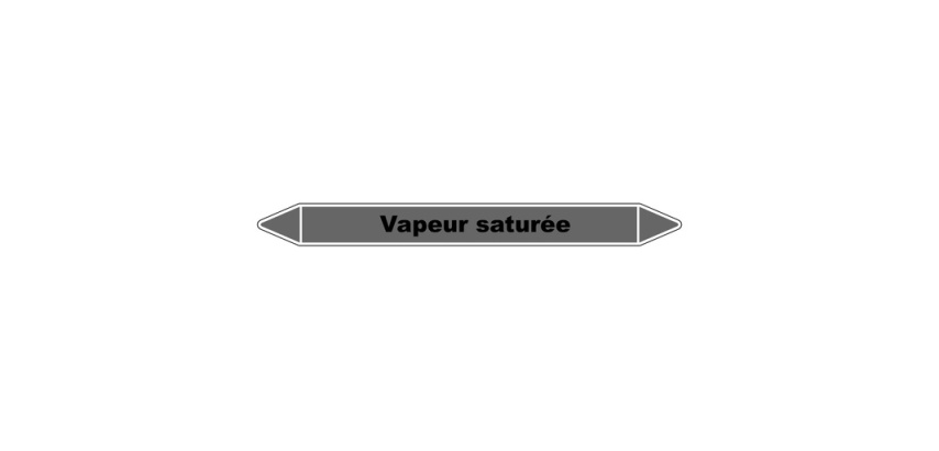 Marqueur tuyauterie Vapeur saturée – Vinyle NF X 08-105