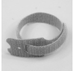 Colliers de serrage auto-agrippants réutilisables - 12 x 240 - par 25 - Gris