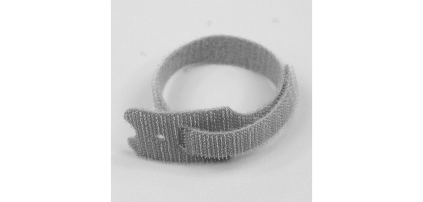 Colliers de serrage auto-agrippants réutilisables - 12 x 240 - par 25 - Gris