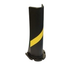 Barrière de protection - Angle au sol - 500mm - Polypropylène Jaune/Noir