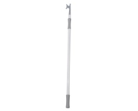 Gaffe télescopique ajustable - Crochet plastique - Aluminium anodisé