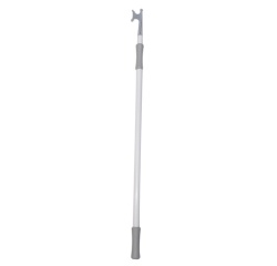 Gaffe télescopique ajustable - Crochet plastique - Aluminium anodisé