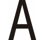 Lettres adhésives en vinyle noir A - à - Z - Lot de 10
