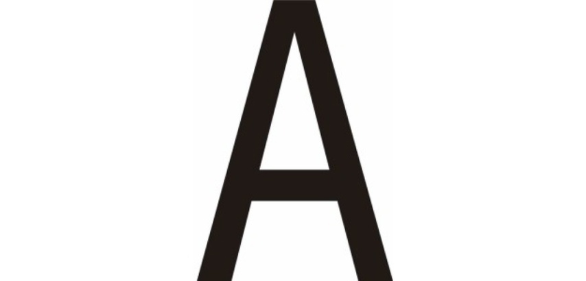 Lettres adhésives en vinyle noir A - à - Z - Lot de 10