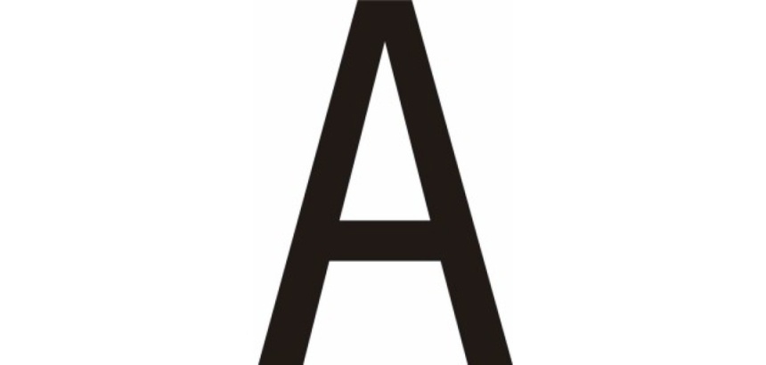 Lettres adhésives en vinyle noir A - à - Z - Lot de 10