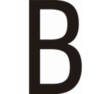 Lettres adhésives en vinyle noir A - à - Z - Lot de 10