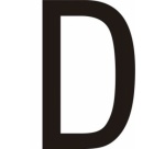 Lettres adhésives en vinyle noir A - à - Z - Lot de 10
