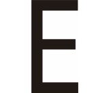 Lettres adhésives en vinyle noir A - à - Z - Lot de 10