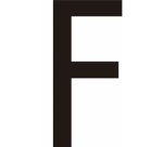 Lettres adhésives en vinyle noir A - à - Z - Lot de 10