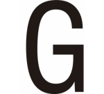 Lettres adhésives en vinyle noir A - à - Z - Lot de 10