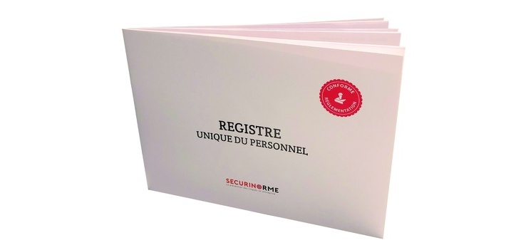 Registre Unique du Personnel - Code du travail - 56 pages