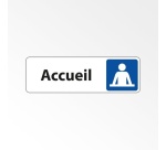 Plaque Accueil Aluminium Brossé