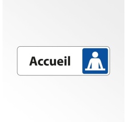 Plaque Accueil Aluminium Brossé