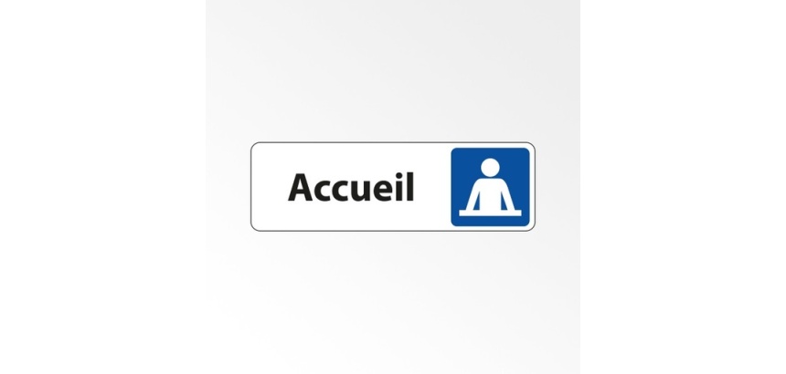 Plaque Accueil Aluminium Brossé