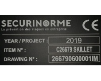 Plaques de firme - Gravure laser - Surface mate - 100 ex Aluminium brossé 3 mm Fixation: Adhésive