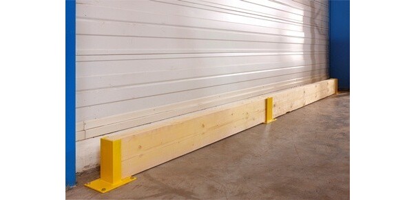 Protège Rack avec matrier en sapin - Module Intermédiaire - Tôle 1 madrier