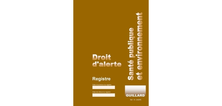 Registre - Consignation Alertes Santé et Environnement - A4