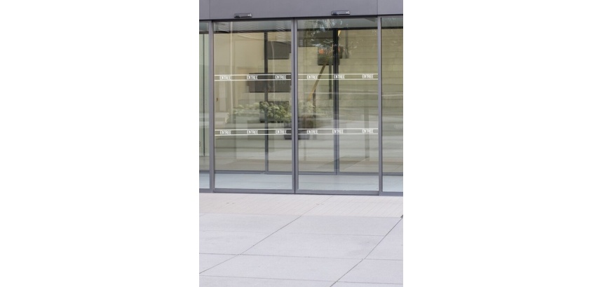Vitrophanie - Bandes Signalisation pour entrée - 10cm x 1m