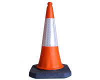 Cône de signalisation Lesté STARLUX - Réfléchissant - Classe 2
