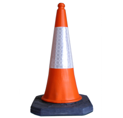 Cône de signalisation Lesté STARLUX - Réfléchissant - Classe 2 Hauteur: 750 mm