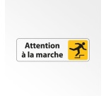 Panneau adhésif - Attention à la marche Trébuchement - ISO 7010