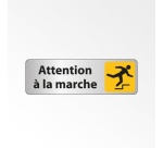 Panneau adhésif - Attention à la marche Trébuchement - ISO 7010
