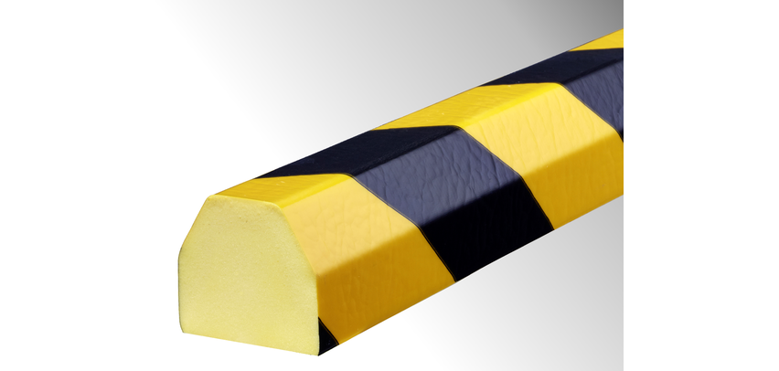 Butoir de protection flexible - Jaune et Noir - Mousse Polyuréthane