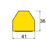 Butoir de protection flexible - Jaune et Noir - Mousse Polyuréthane