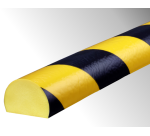 Butoir - Demi-cercle flexible jaune/noir - 1m - Polyuréthane