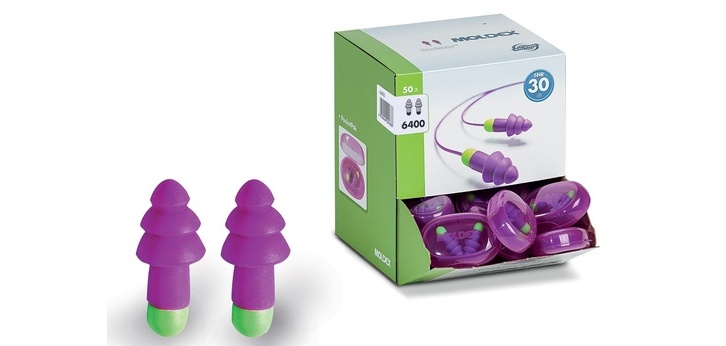 Bouchons d'oreilles Rockets - Réutilisables 30 dB - Lot de 50 unités SANS cordelette