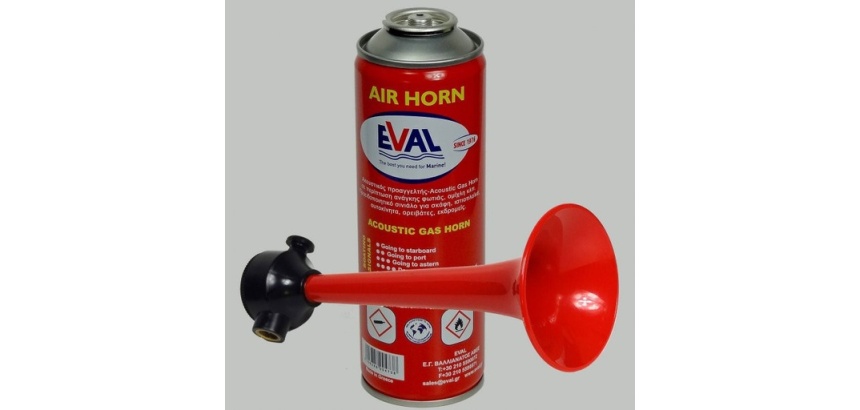 Corne de brume à Gaz - Efficacité sonore 120 dB - Cartouche 300 ml