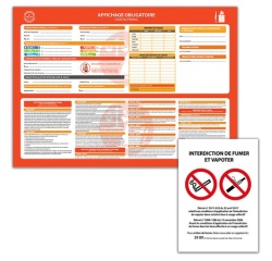 Kit Affichage Obligatoire - 11 à 49 Salariés - Vinyle A3
