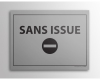 Plaque gravée sans issue