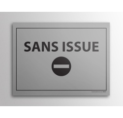Plaque - Interdiction Gravée Sans Issue - 10 x 14 cm - Gravoply® Inox