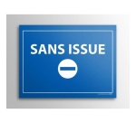 Plaque - Interdiction Gravée Sans Issue - 10 x 14 cm - Gravoply® Inox