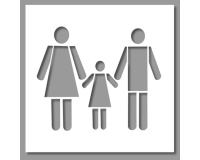 Pochoir pour marquage au sol - Pictogramme Famille - PVC Souple