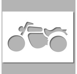 Pochoir pour marquage au sol - Pictogramme Moto - PVC Souple
