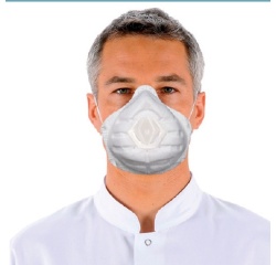 Masques protection - Anti-poussières pliables à valve - 20 ex
