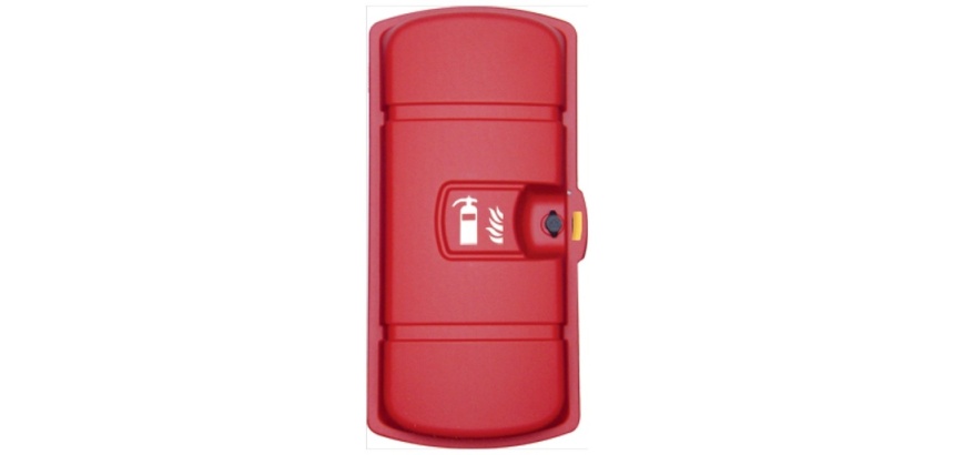Coffret extincteur 6 kg ou 2 kg CO2 extérieur Rouge