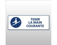 Panneau d'Obligation ISO 7010 - Tenir la main courante - M012