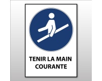 Panneau EPI - Obligation de tenir la main courante - M029