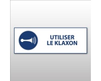 Panneau de signalétique - Utiliser le klaxon - M029 - ISO 7010