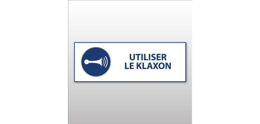 Panneau de signalétique - Utiliser le klaxon - M029 - ISO 7010