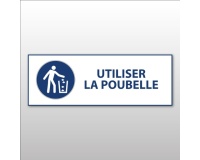 Panneau d'Obligation ISO 7010 - Utiliser la poubelle - M030