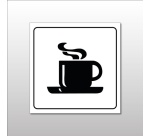 Panneau d'information - Cafétéria Tasse Chaude - Gravoply