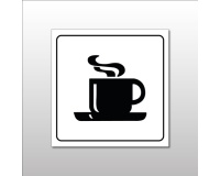 Panneau d'information - Cafétéria Tasse Chaude - Gravoply