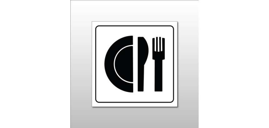 Signalétique restaurant - Pictogramme Restaurant - Gravoply