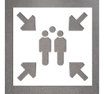Pochoir -Marquage - Point de rassemblement - PVC souple
